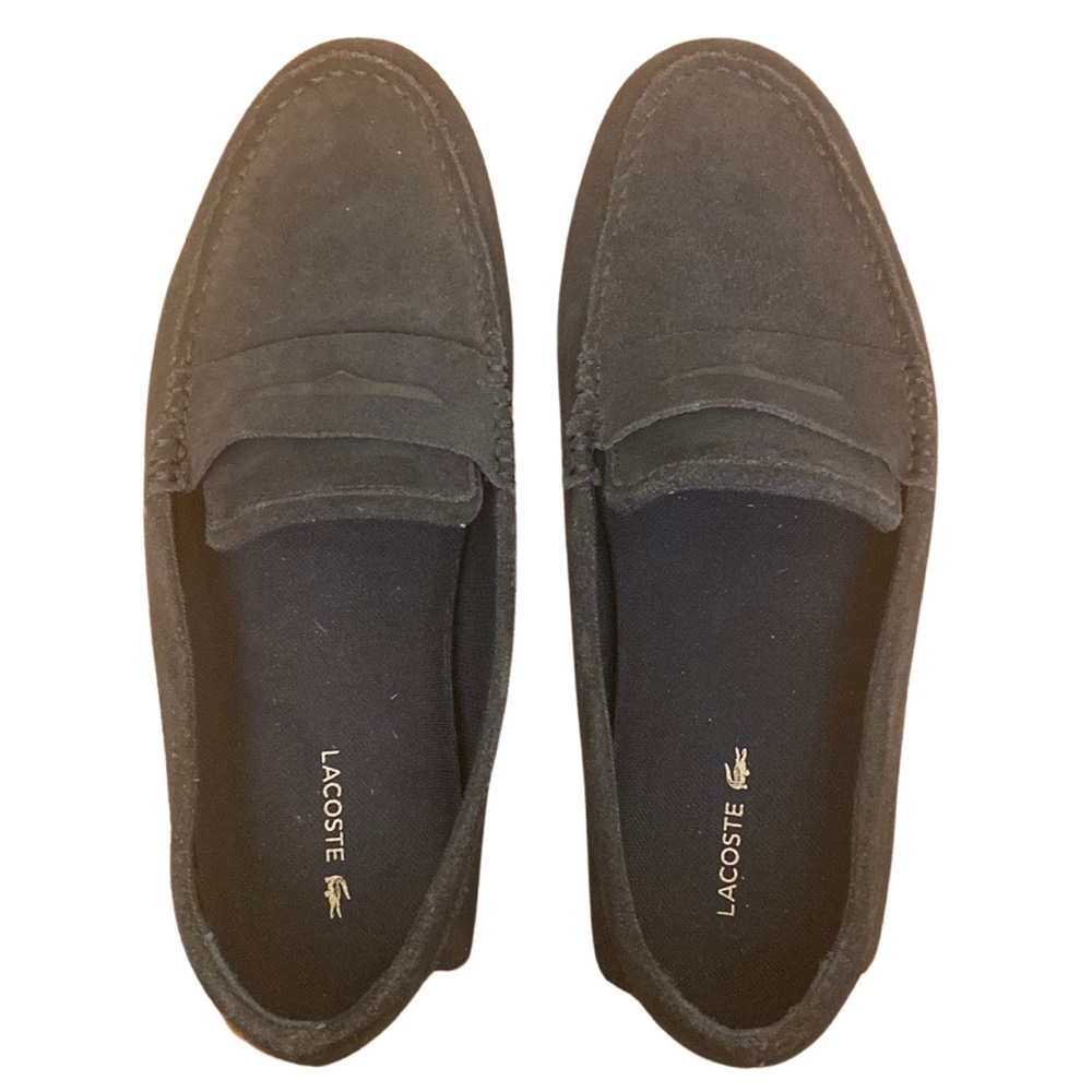 Lacoste Men's Navire Penny 216 Suede Loafers - Navy
